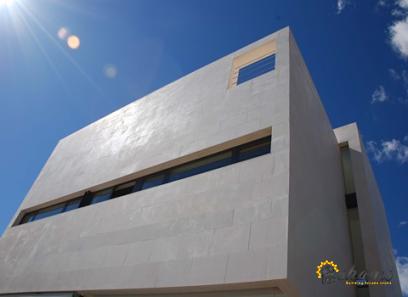 white marble facade + purchase price, uses and properties - Shams